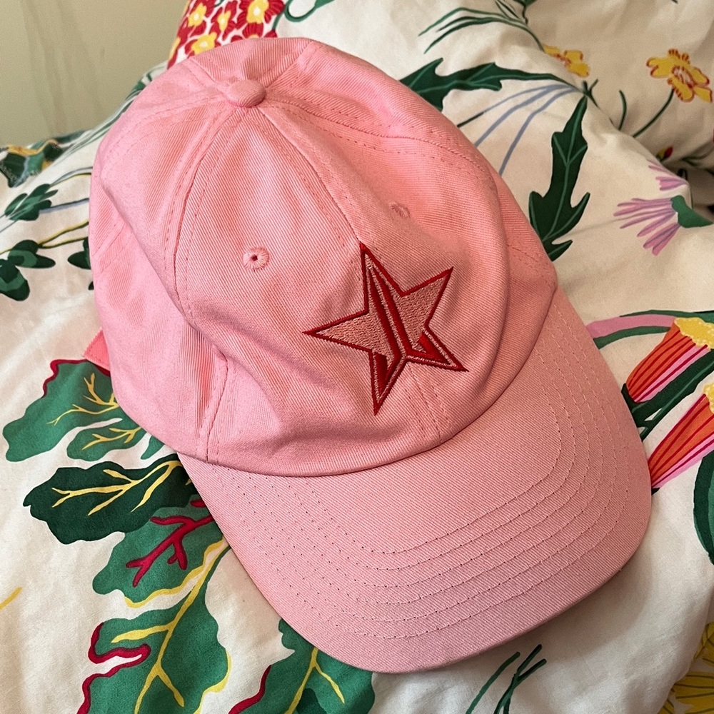 Jeffree Star Mystery Box Exclusive Red Star Embroidered Pink Baseball Hat